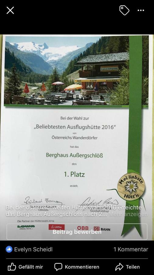 Berghaus Aussergschloess Matrei in Osttirol Exterior photo